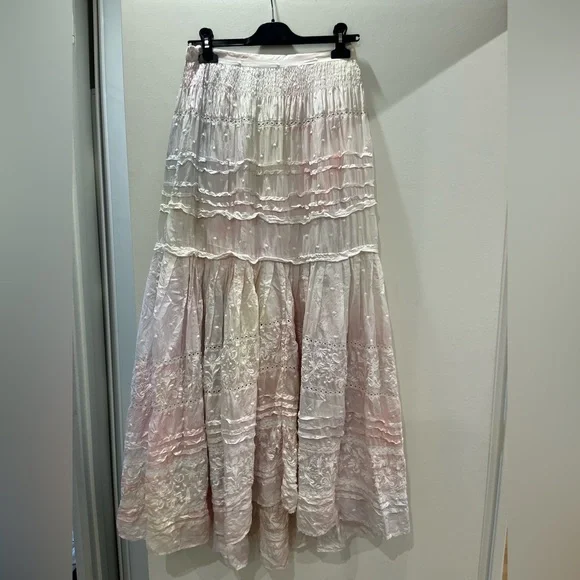 Loveshackfancy Linda Silk Maxi Skirt - Picture 3 of 6